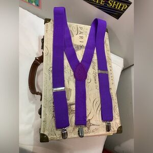 ❌SOLD🚟Purple Y Back Suspenders